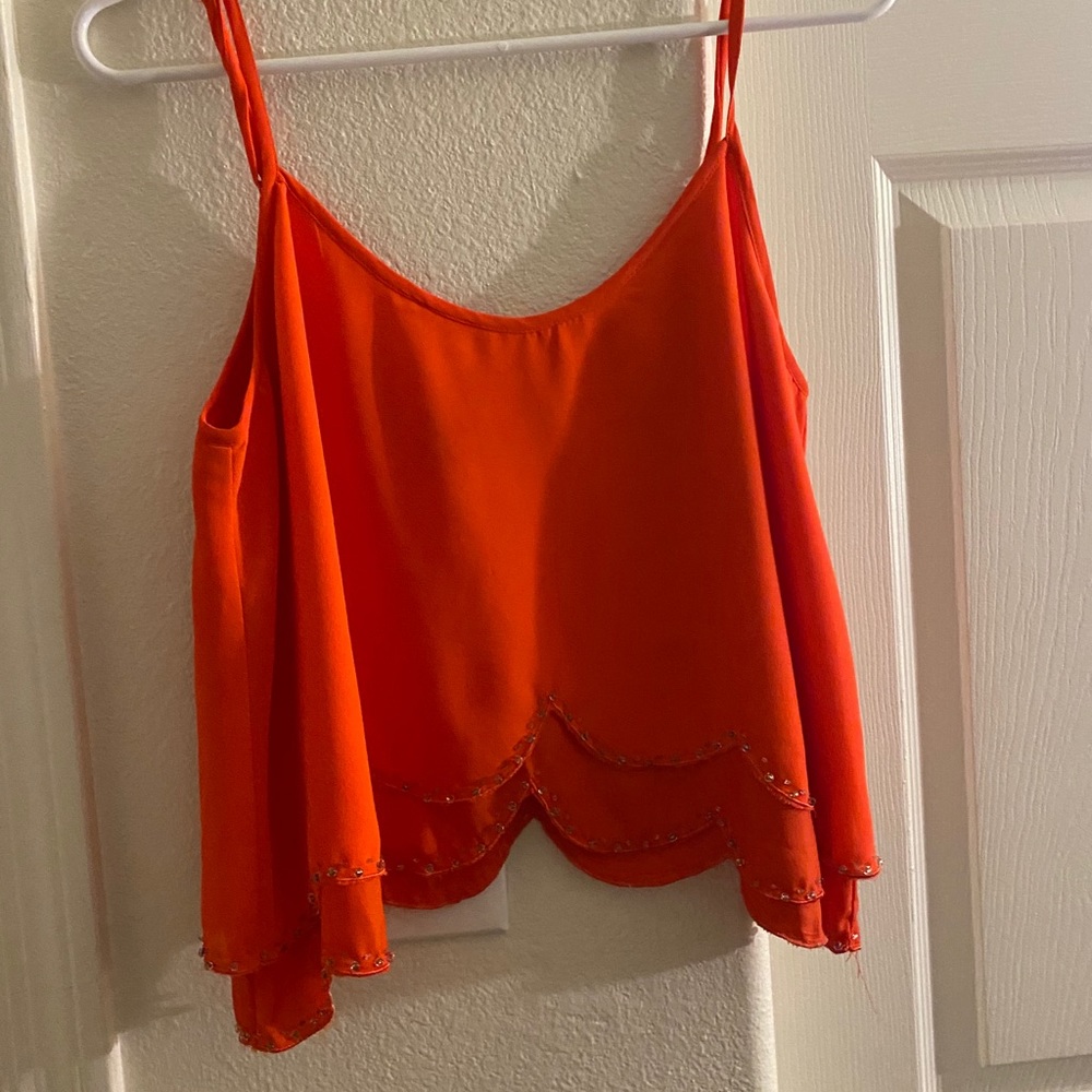 Dressy crop tank